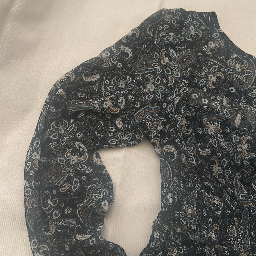 NWT Free People Lolita Top in Black Combo - Picture 4 of 16